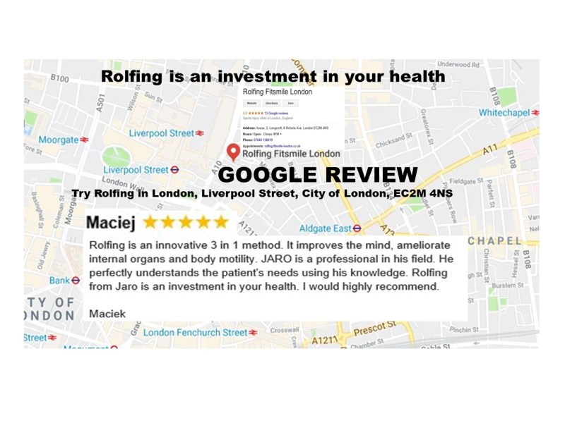 Rolfing from Jaro is an investment in your health