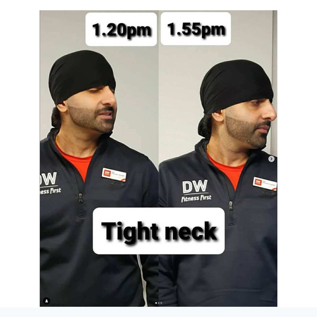 Rolfing therapy can significantly increase neck mobility within just 30 minutes.